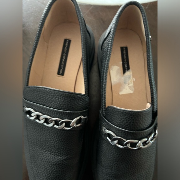 French Connection Tatiana Woman's Size 9 Vegan Leather Upper Black Chunky Soles - Picture 3 of 7